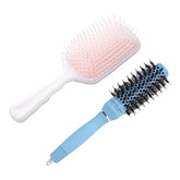 Urbane Home Hair Brush | Bristles Brush | Hair Brush with Paddle | Sharp Hair Brush for Woman | Suitable For All Hair Types | TGX5232-XH45PNK | Ice Blue & Pink